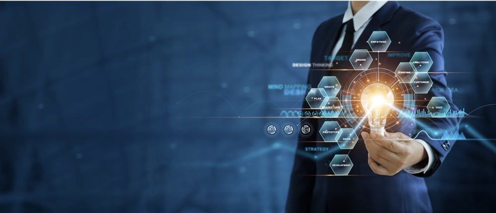 stock photo--d-rendering-robot-learning-or-machine-learning-with-education-hud-interface-1058815598